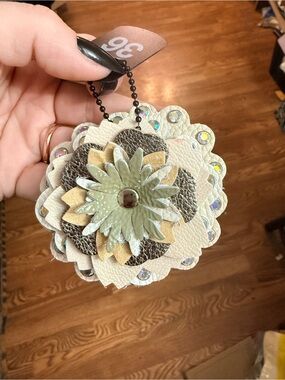 Handmade Floral Bag Charm